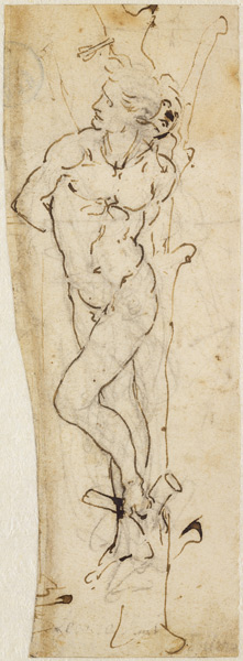 Study of St. Sebastian from Leonardo da Vinci