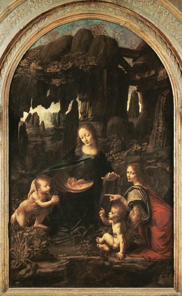 Madonna in the rock grotto (first setting) from Leonardo da Vinci