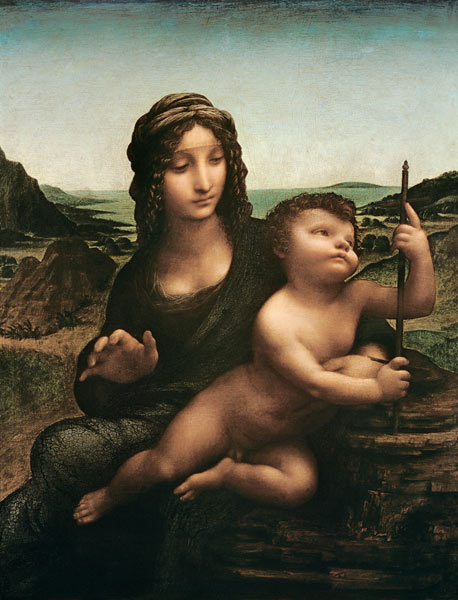 Madonna mit der Spindel (Madonna mit der Garnrolle), 1501 from Leonardo da Vinci
