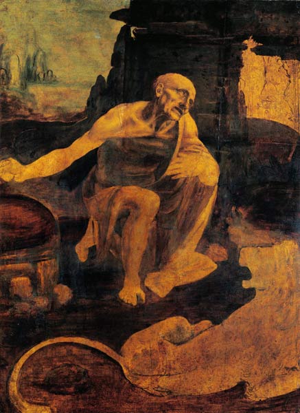 The sacred Hieronymus from Leonardo da Vinci