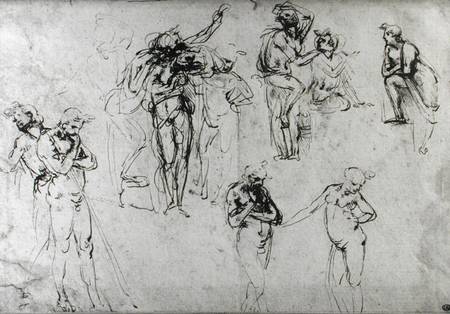 Study of nude men from Leonardo da Vinci