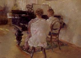 At the piano from Leonid Ossipowitsch Pasternak