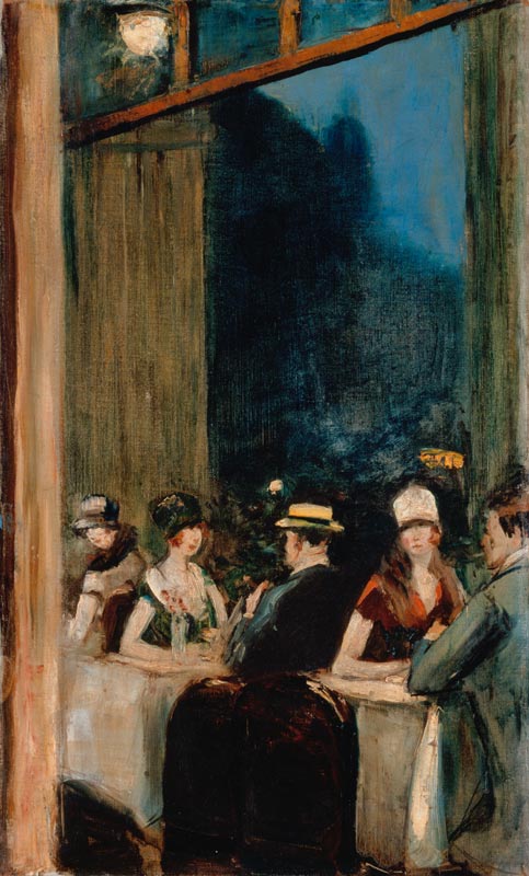 In the café. from Lesser Ury