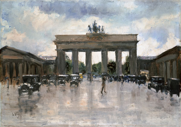 The Brandenburger gate in Berlin from Lesser Ury