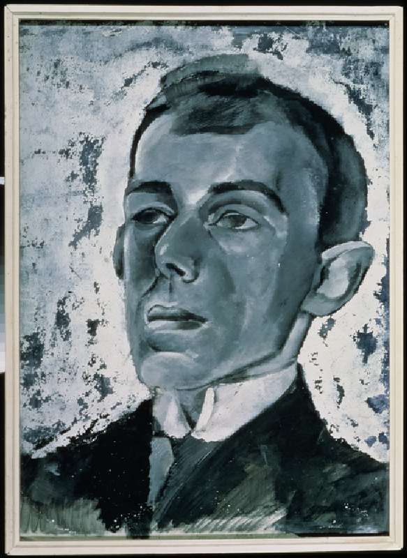 Portrait of the Poet Ossip Mandelstam (1891-1938) (gouache on paper) from Lev Aleksandrovitc Bruni