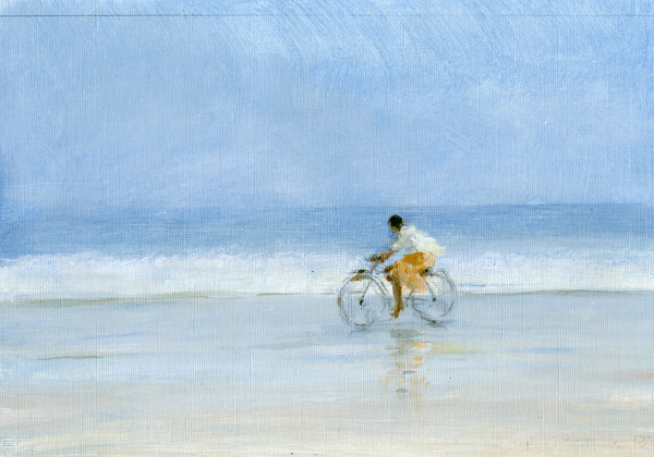 Boy on Bicycle from Lincoln  Seligman