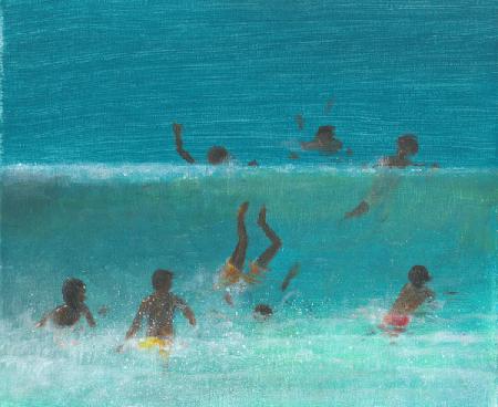 Children in the Surf