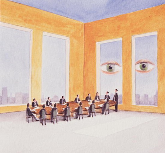 Corporate Governance, 2003 (acrylic on paper)  from Lincoln  Seligman