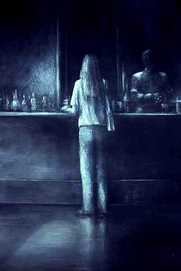 Girl in a Bar, 1995 (acrylic on paper)  from Lincoln  Seligman