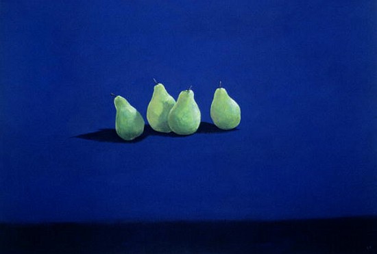 Pears on a Blue Cloth  from Lincoln  Seligman