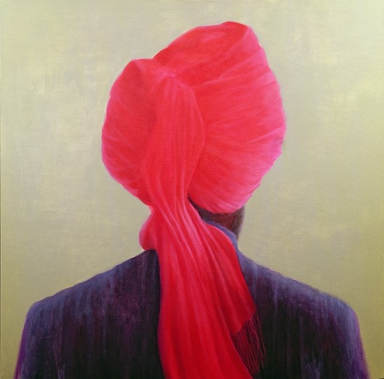 Red Turban, Purple Jacket (oil on canvas)  from Lincoln  Seligman