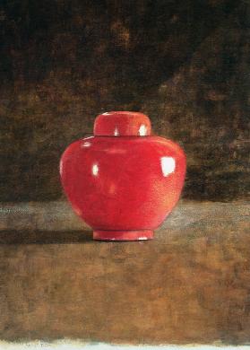 Red Jar, 1996 (acrylic on paper) 