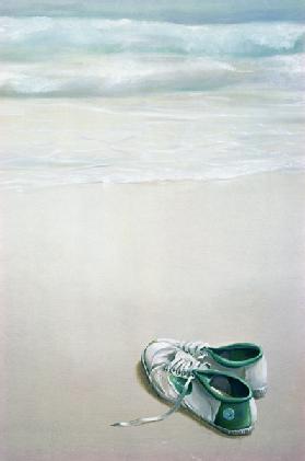 Gym Shoes on Beach 