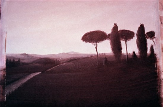 Tuscan Landscape, 1992 (acrylic on paper)  from Lincoln  Seligman