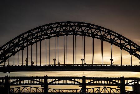 Evening, Tyne Bridges