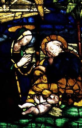 The Nativity, detail from a design