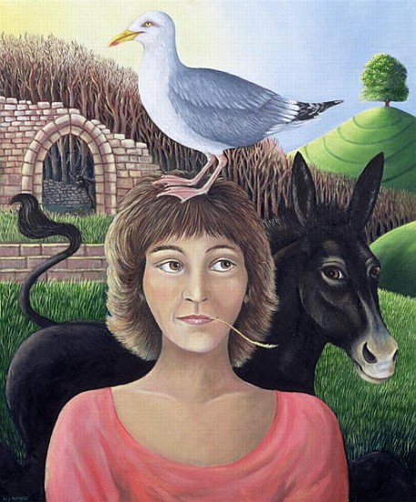 A Bad Hair Day, or The Trickster Architype, 1999 (oil on canvas)  from Liz  Wright