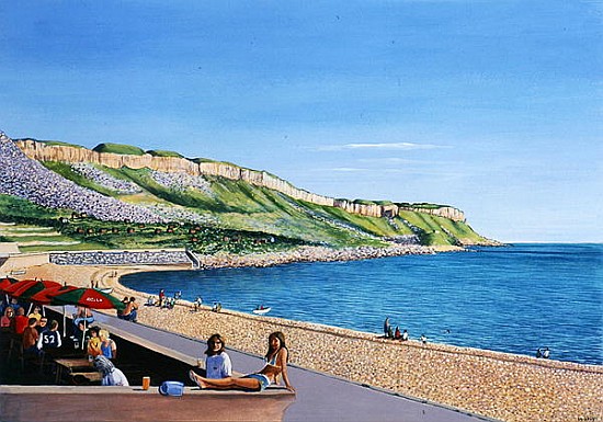 Sunbathing on the Wall, 2004 (acrylic on paper)  from Liz  Wright