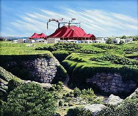 Big Top and Quarry on Portland, 2007 (oil on canvas) 