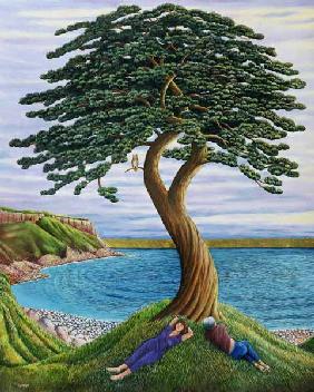 Dreaming of Trees on Portland, 2001 (oil on canvas) 
