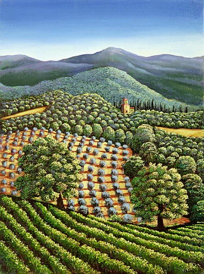 Tuscan landscape, 1990  from Liz  Wright