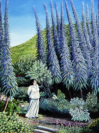 Val and her Echiums from Liz  Wright