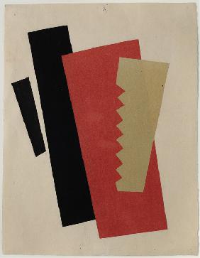 Composition (Red-Black-Gold)