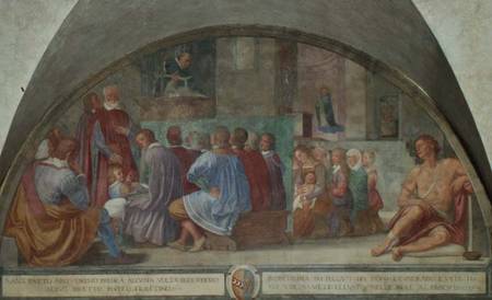 The Sermon of St. Antoninus, lunette from Lorenzo Cerrini