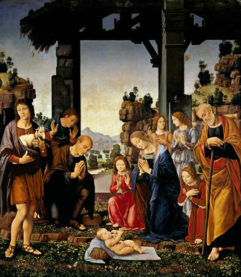 Adoration of the Shepherds from Lorenzo di Credi