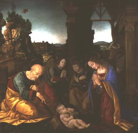Madonna adoring the Christ Child from Lorenzo di Credi