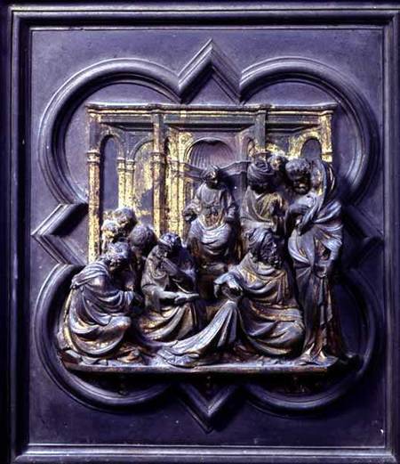 Christ Amongst the Doctors, fourth panel of the North Doors of the Baptistery of San Giovanni from Lorenzo Ghiberti