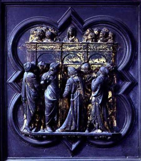 Pentecost, twentieth panel of the North Doors of the Baptistery of San Giovanni from Lorenzo Ghiberti