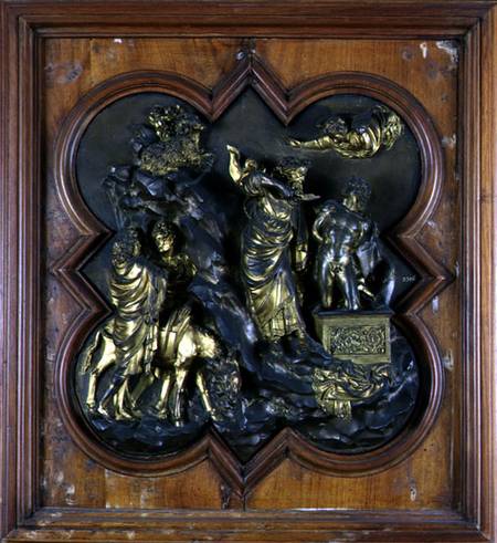 The Sacrifice of Isaac, bronze competition relief for the Baptistry Doors, Florence from Lorenzo Ghiberti