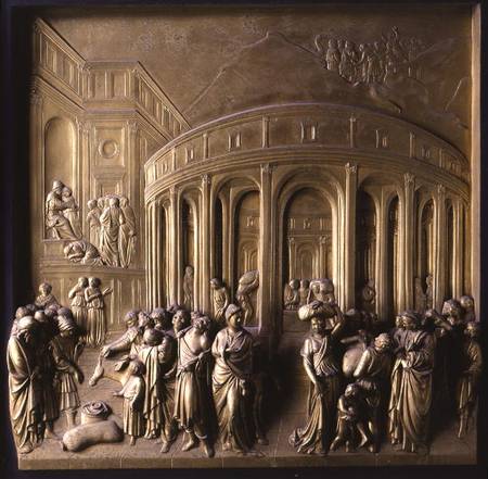 The Story of Joseph: Joseph sold into Slavery, The Finding of the Silver Cup and Joseph recognised b from Lorenzo Ghiberti