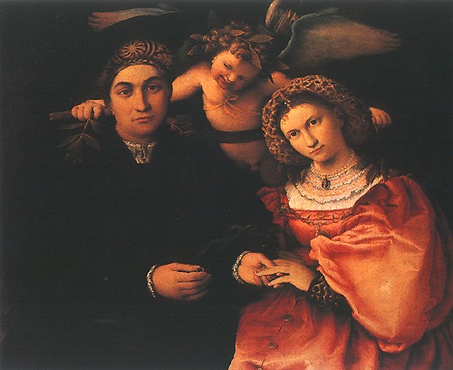 Marsilio Cassotto and his wife from Lorenzo Lotto