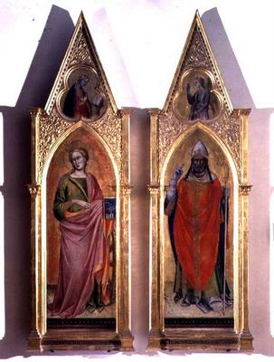 St. Catherine and St. Callixtus (tempera on panel) from Lorenzo  Monaco