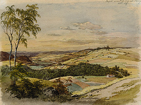 View of the Stuffenberg to Kissingen from Lorenzo Quaglio d.J.