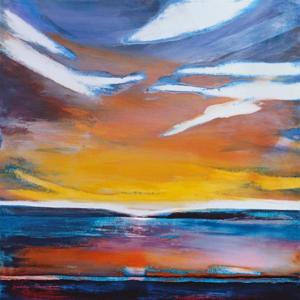 Evening seascape (mixed media)  from Lou  Gibbs