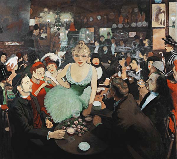 In the Aristide Bruant's Montmartre club "Le Mirliton" from Louis Anquetin