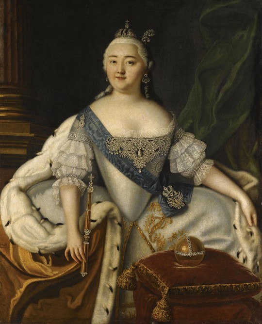 Portrait of Empress Elisabeth (1709-1762) from Louis Caravaque