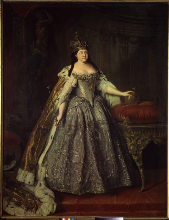 Portrait of Empress Anna Ioannovna (1693-1740) from Louis Caravaque