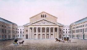 Theatre Royal, Brussels, from 'Choix des Monuments, Edifices et Maisons les plus remarquables du Roy