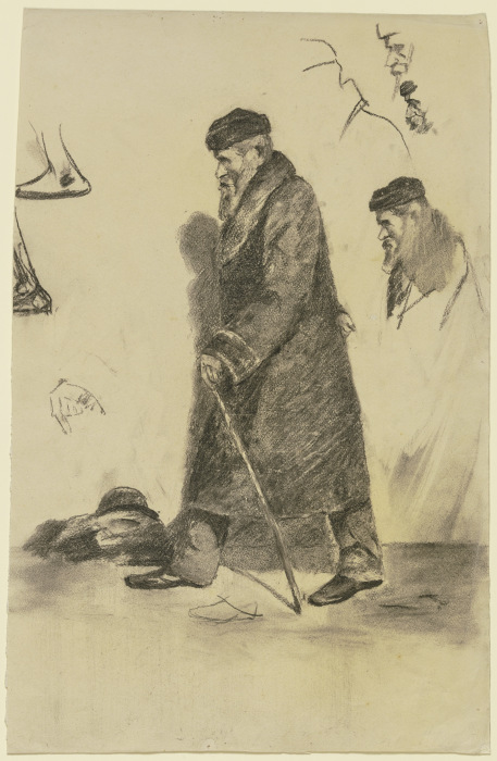 Gehender Mann in Mantel und Pelzmütze from Louis Eysen