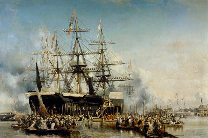 King Louis-Philippe (1830-48) Disembarking at Portsmouth, 8th October 1844 from Louis Gabriel Eugène Isabey