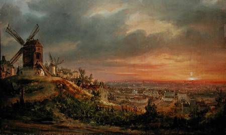 View of the Butte Montmartre from Louis Jacques Mande Daguerre