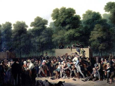 The Distribution of Food and Wine on the Champs-Elysees from Louis-Léopold Boilly