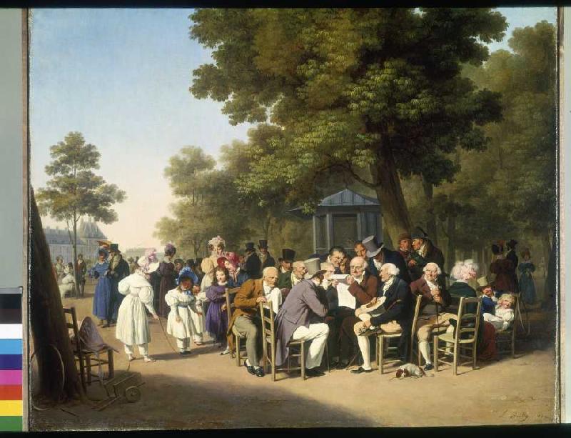 The leisure politicians into the Tuillerien in Paris. from Louis-Léopold Boilly