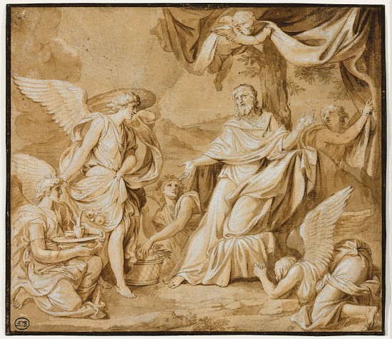 Angels Ministering to Christ from Louis Licherie de Beuron