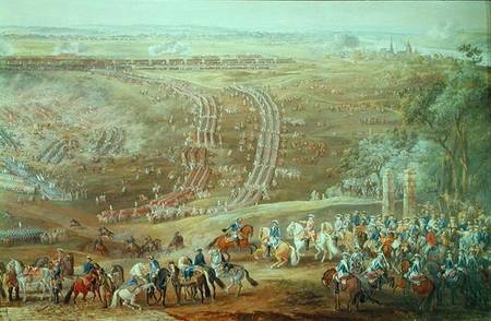 The Battle of Fontenoy from Louis Nicolas van Blarenberghe
