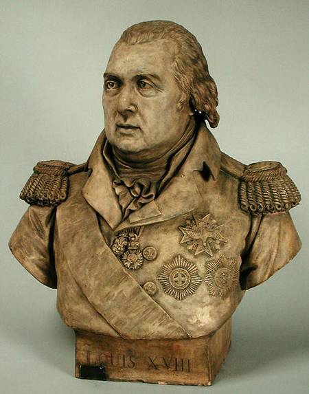 Bust of Louis XVIII (1755-1824) from Louis Pierre Deseine